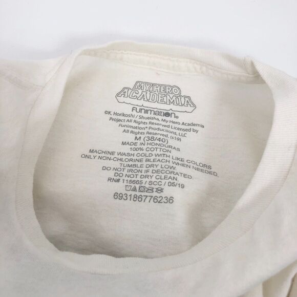 My Hero Academia Funimation T Shirt Adult M 38/40 100% Cotton Graphic Tee Anime - Picture 6 of 6